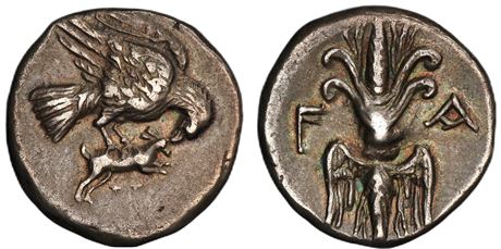 Elis Olympia silver drachm
