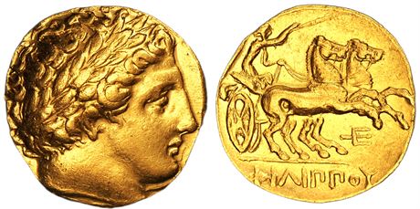 Macedon Philip II gold stater