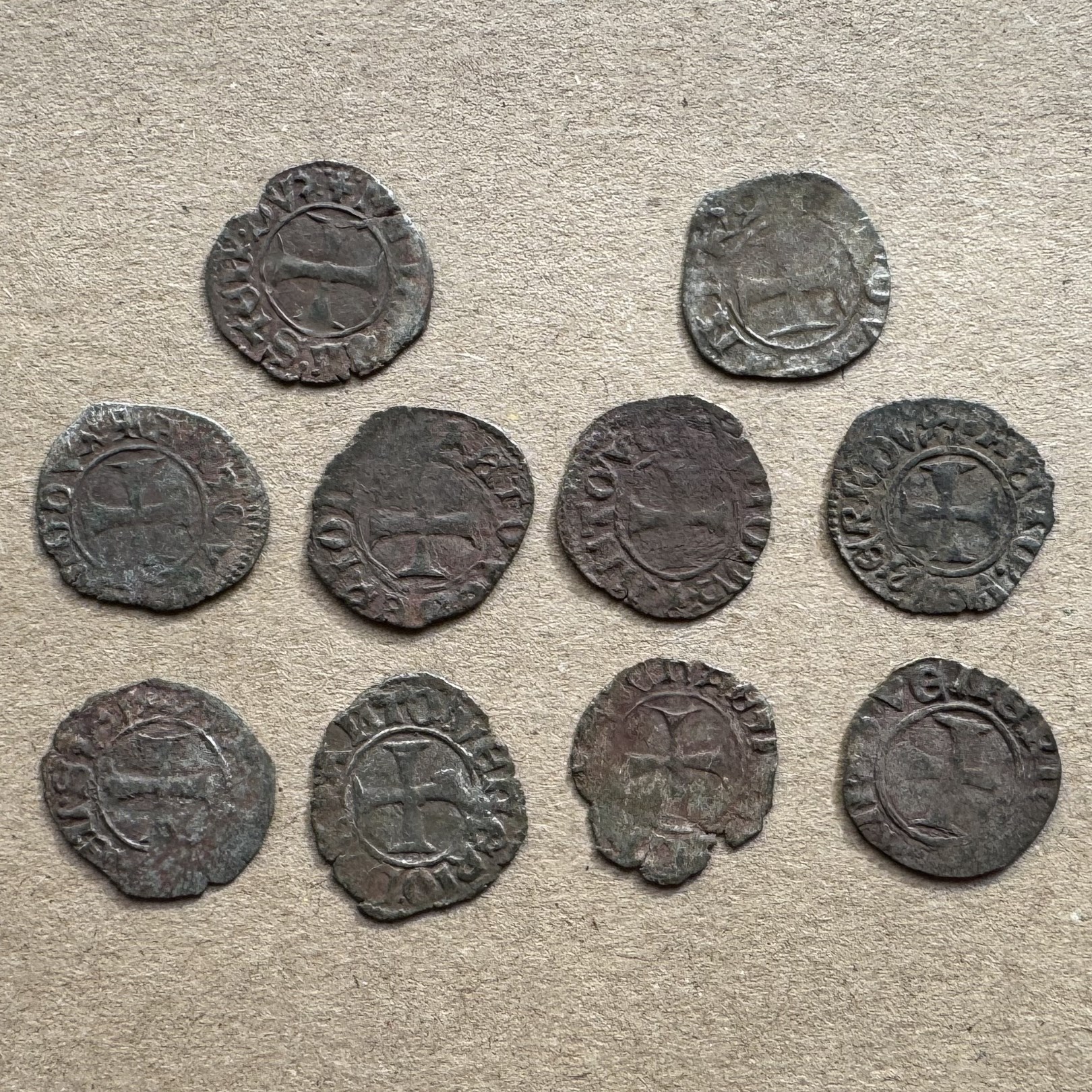 Lot of 10 Republic of Venice coins - Venetian Tornesello